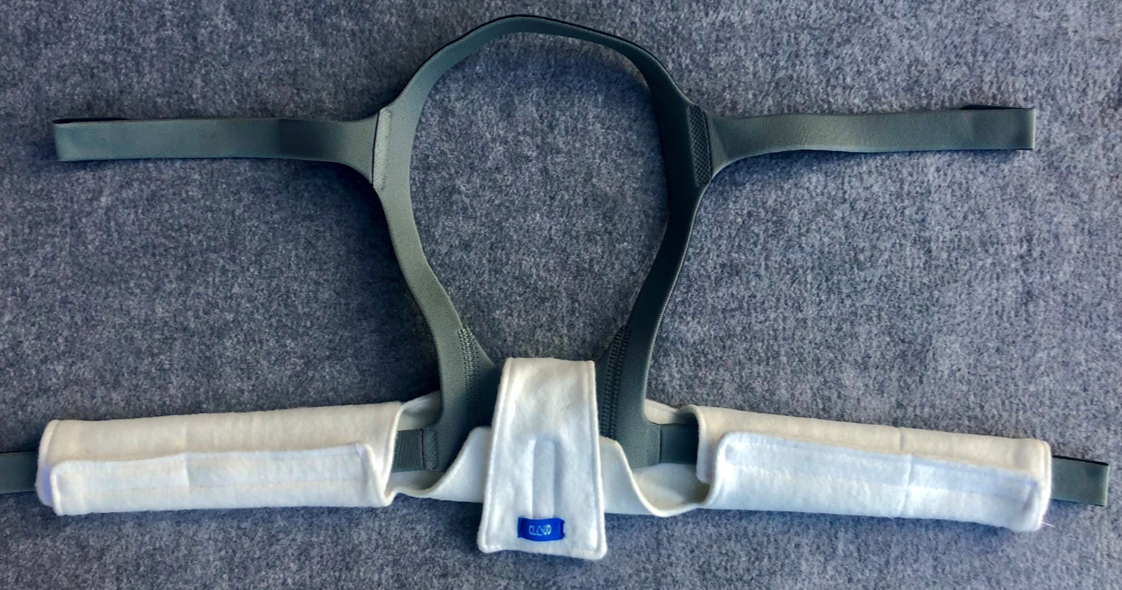 Cloud Organic Bamboo Fabric CPAP Headgear Neck Pad and Strap Covers