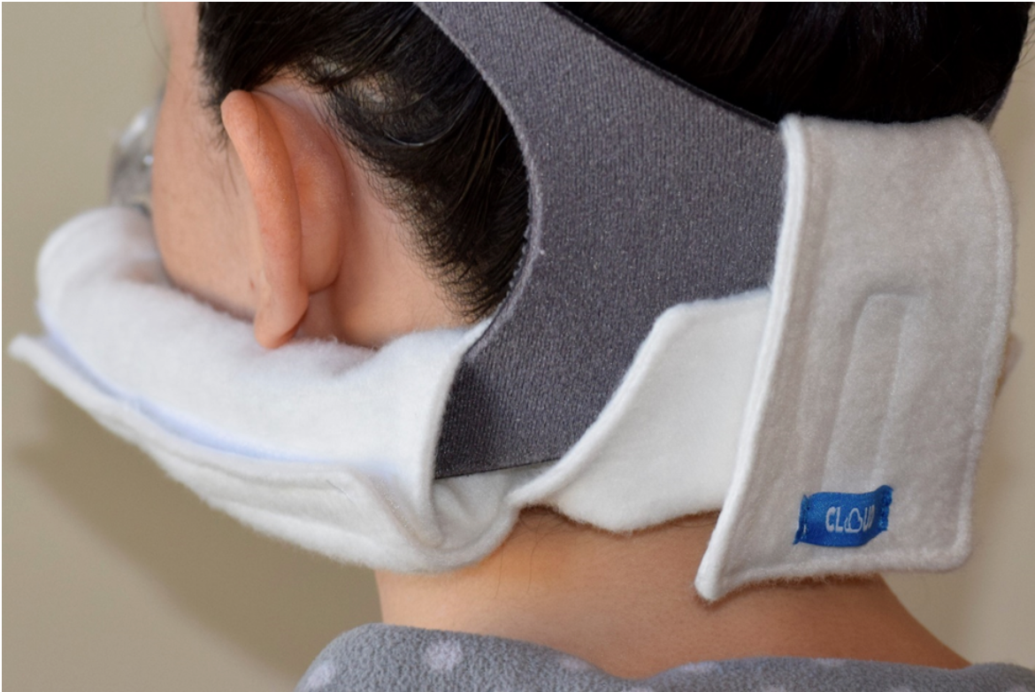 Cloud Organic Bamboo Fabric CPAP Headgear Neck Pad and Strap Covers